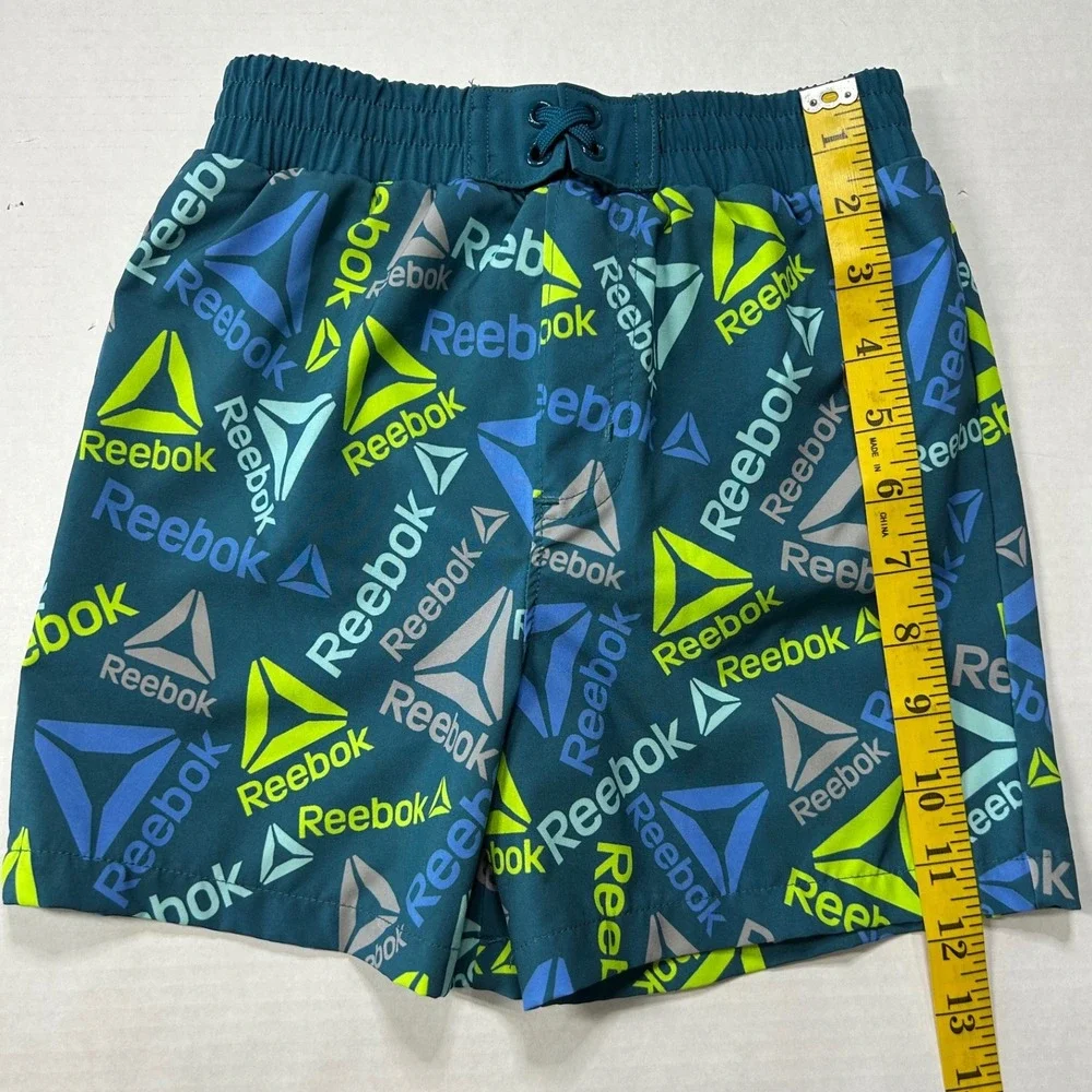 Reebok‎ Kids 5T Swimsuit Set Long Sleeve Rash Guard & Swim Trunks